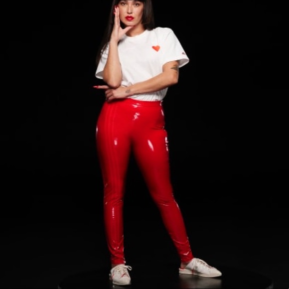 IVY PARK / IVY HEART faux latex straight leg pants - Picture 4 of 7